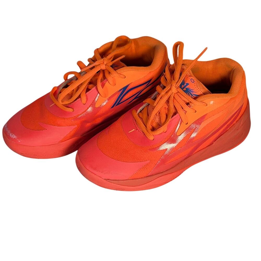 PUMA MB.02 Lo Basketball Shoes Orange Pink Men's Size 5.5 / EU 39.5